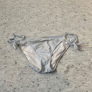 Victoria’s Secret White & Blue Striped Swimsuit Bottom